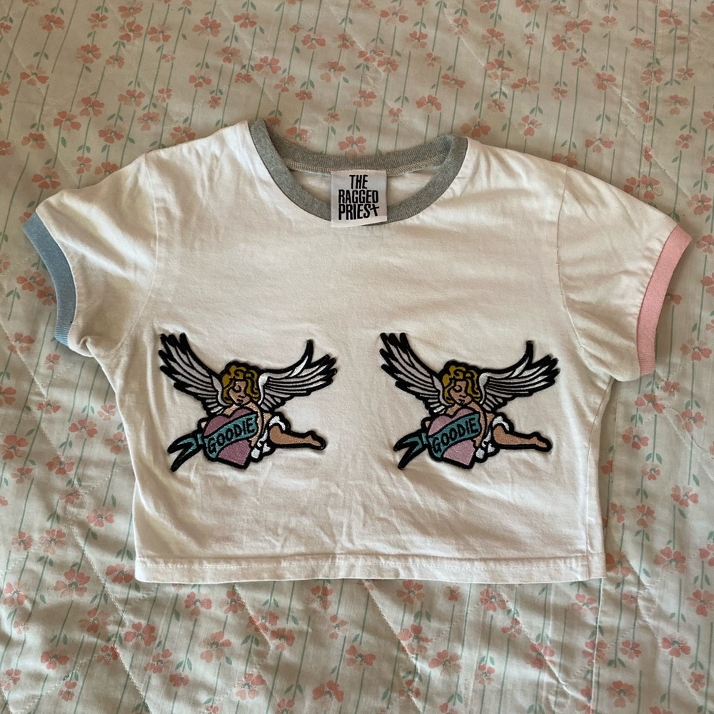 Ragged priest angel crop top